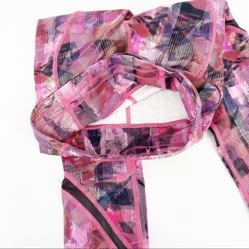 Lululemon On Pace Crop Sun Dazed Multi Pink 2 - Picture 7 of 7